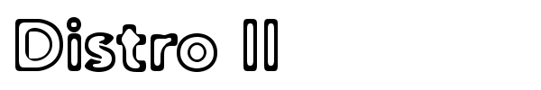 Distro II font preview
